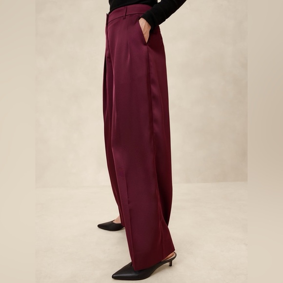 NWT! Banana Republic Black Relaxed Trousers - Size 20 - Picture 4 of 5